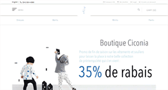 Desktop Screenshot of boutiqueciconia.com